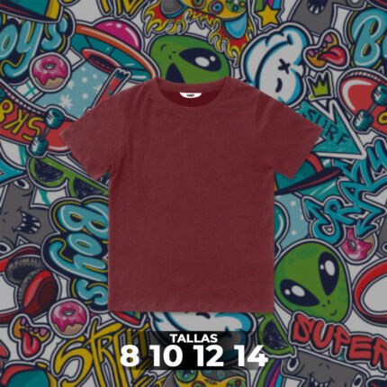 Franela Clásica Unicolor Niño 14