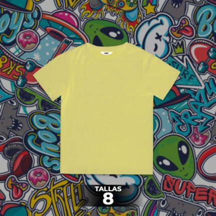 Franela Clásica Unicolor Niño 7