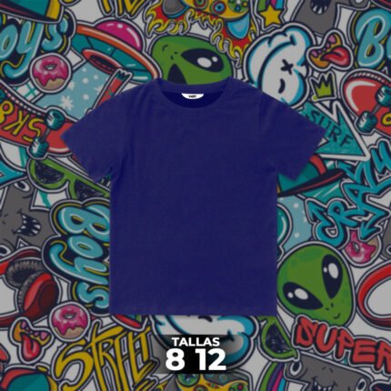 Franela Clásica Unicolor Niño 9