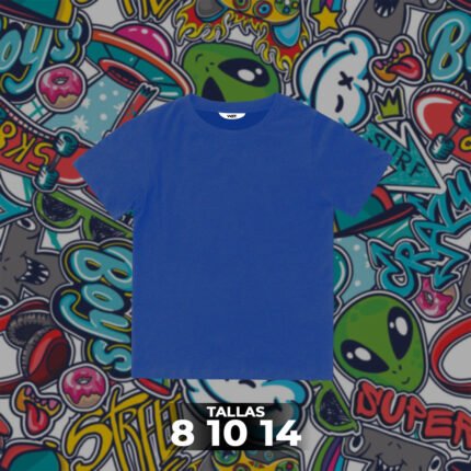 Franela Clásica Unicolor Niño 10