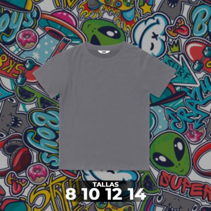 Franela Clásica Unicolor Niño 5