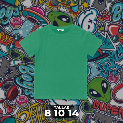 Franela Clásica Unicolor Niño 15